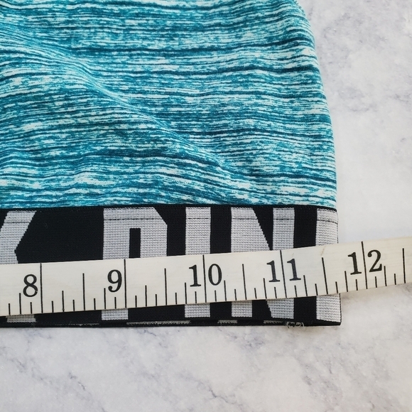 Victoria's Secret Pink Small Racerback Sports Bra Teal‎ Spacedye Light Support - Picture 6 of 6